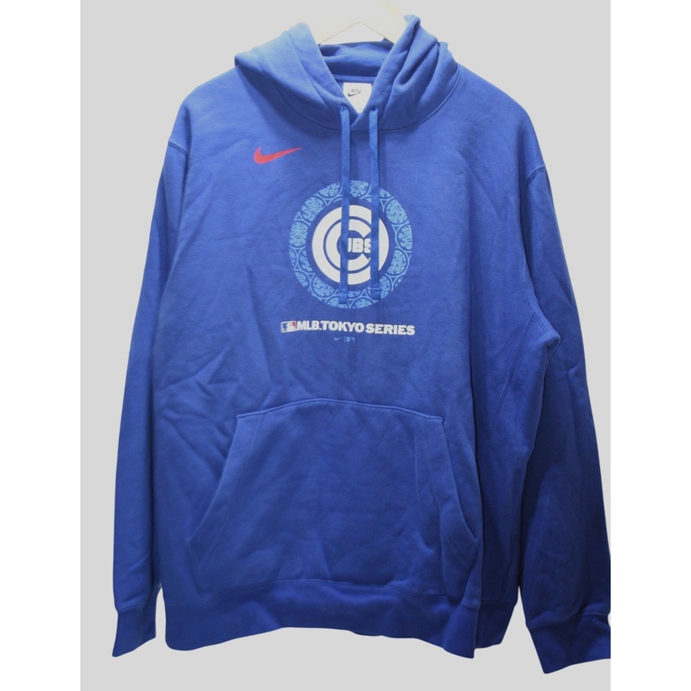 Nike Chicago Cubs MLB Tokyo Series Hoodie Mens XL Blue Pullover MLB Baseball